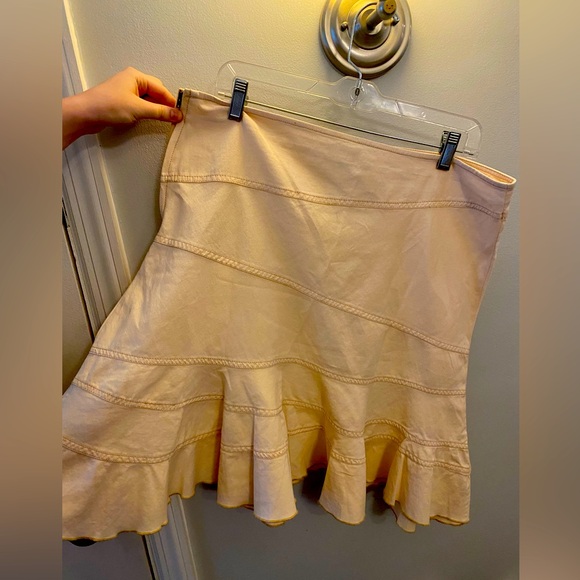 UO Fluted denim mini skirt NWT - Picture 1 of 7